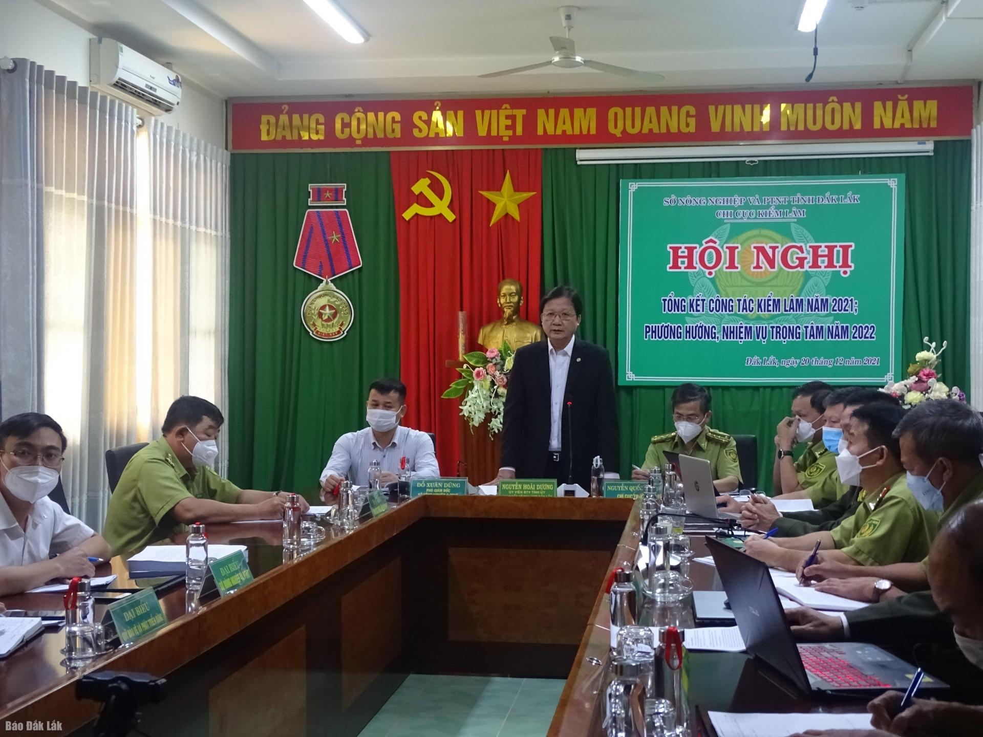 Hội nghị tổng kết công tác Kiểm lâm năm 2021; phương hướng, nhiệm vụ trọng tâm năm 2022