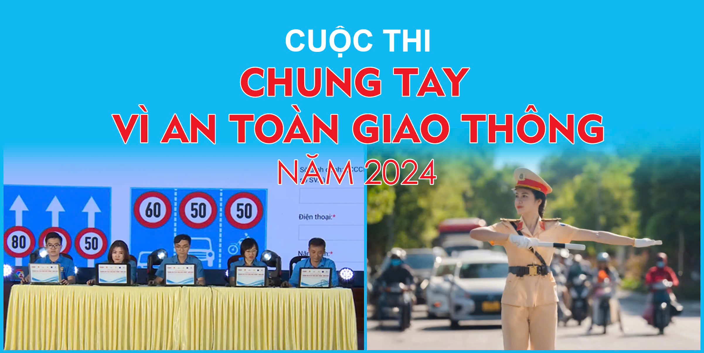 Phát động cuộc thi trực tuyến “Tìm  hiểu các quy định về trật tự, an toàn giao  thông đường bộ” năm 2024